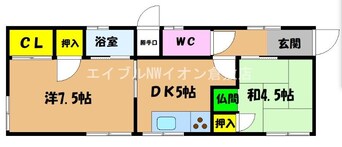 間取図 真備町箭田戸建