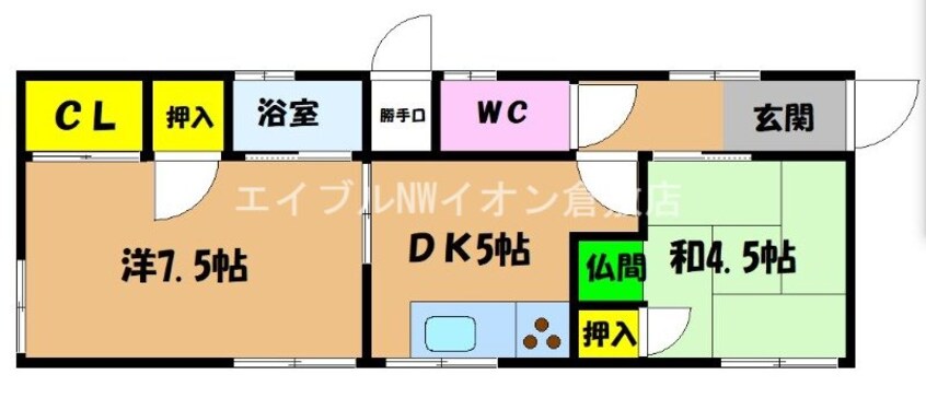 間取図 真備町箭田戸建