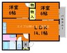 SCHOLA白楽町　B棟 2LDKの間取り