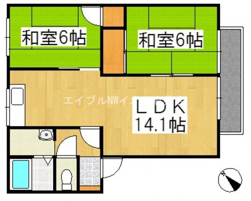 間取図 SCHOLA白楽町　B棟