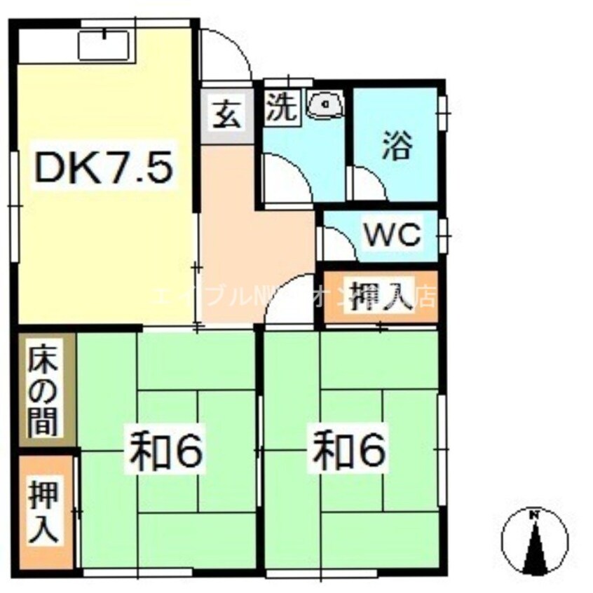 間取図 滝澤貸家