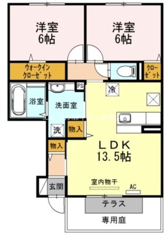 間取図 ヴィラ・アムールⅡ