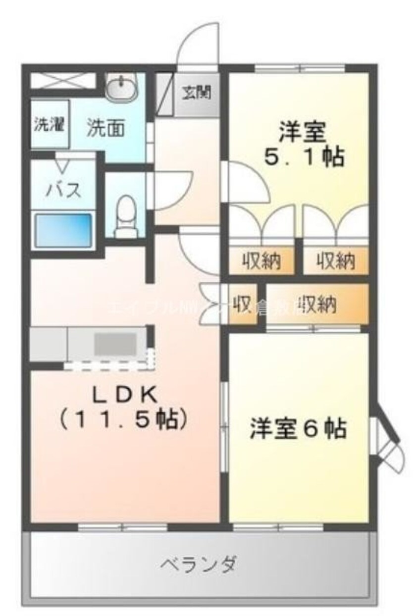 間取図 メイプルハウス