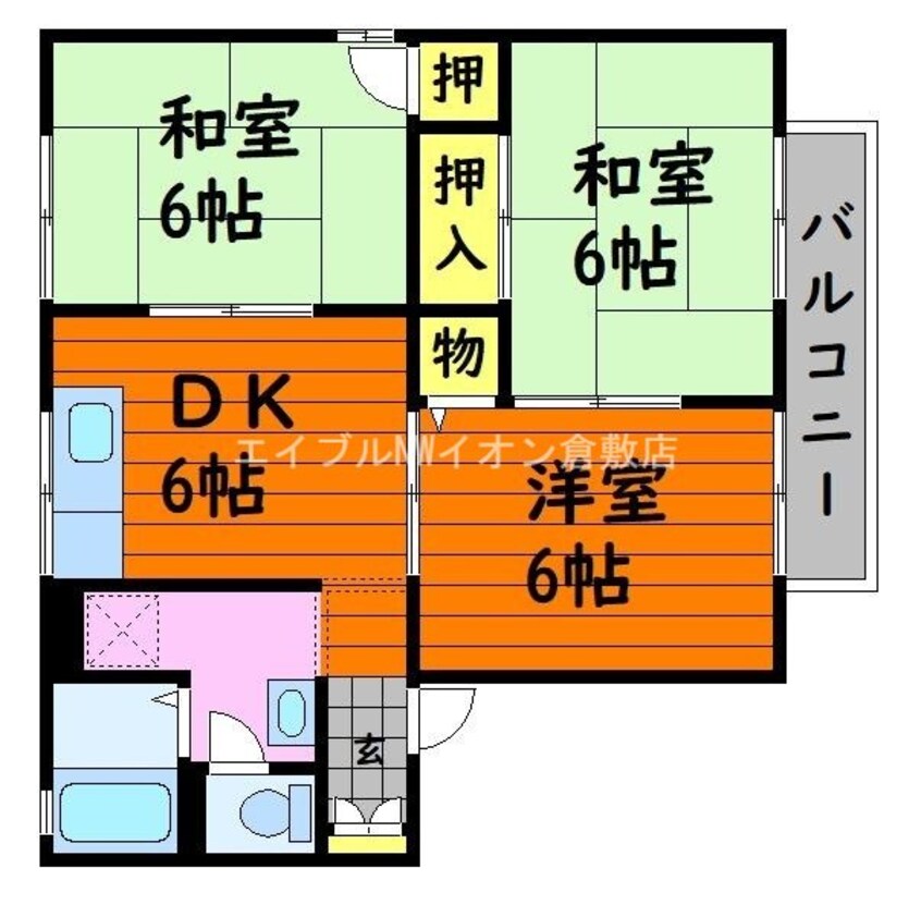 間取図 サザンハイツ