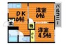 コーポ高田 2DKの間取り