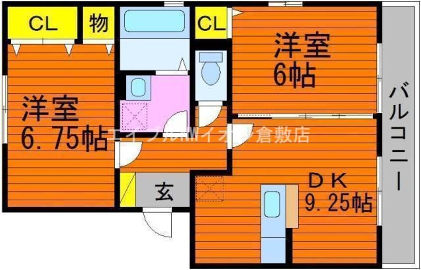 間取図 メルベーユ　Ｂ棟