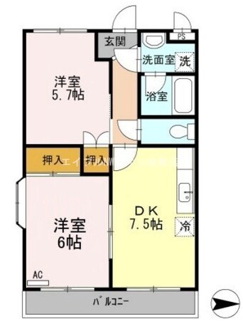 間取図 リーベン上成