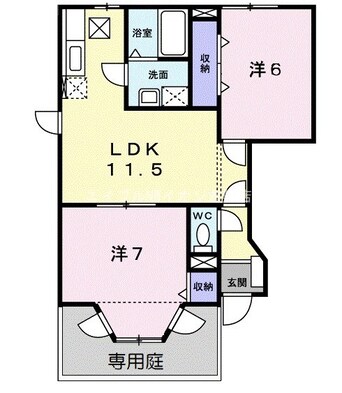 間取図 ブルグ中林