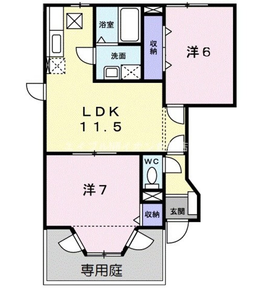 間取図 ブルグ中林