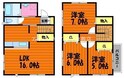 サンライト酒津の間取図