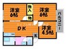 高見ハイツA 3DKの間取り