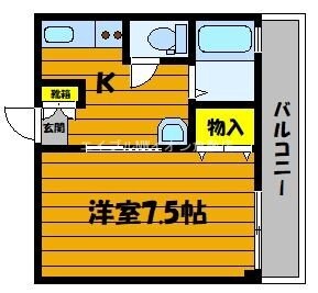 間取り図 ガーディニアシティー稲荷町