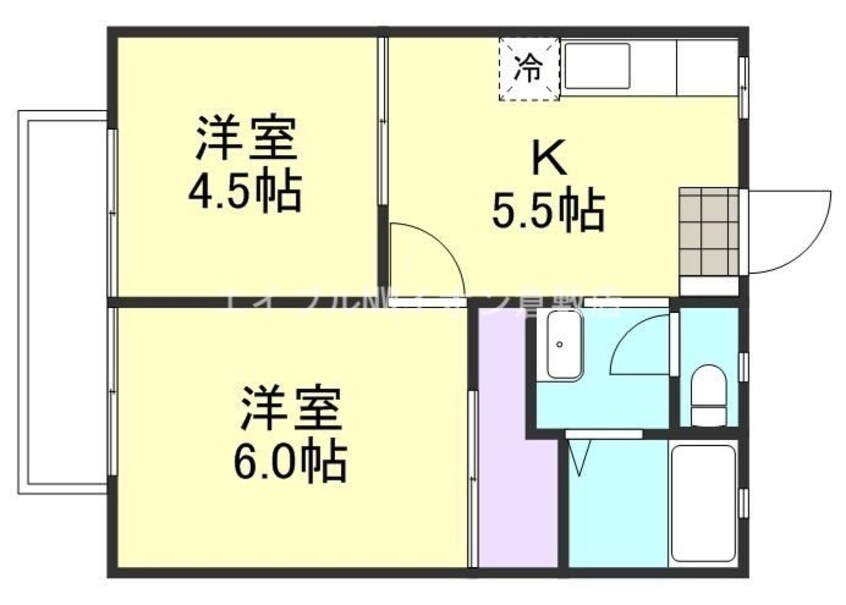 間取図 サンライフ鴨方