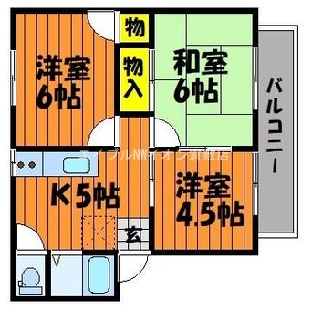 間取図 リバーサイド上成B