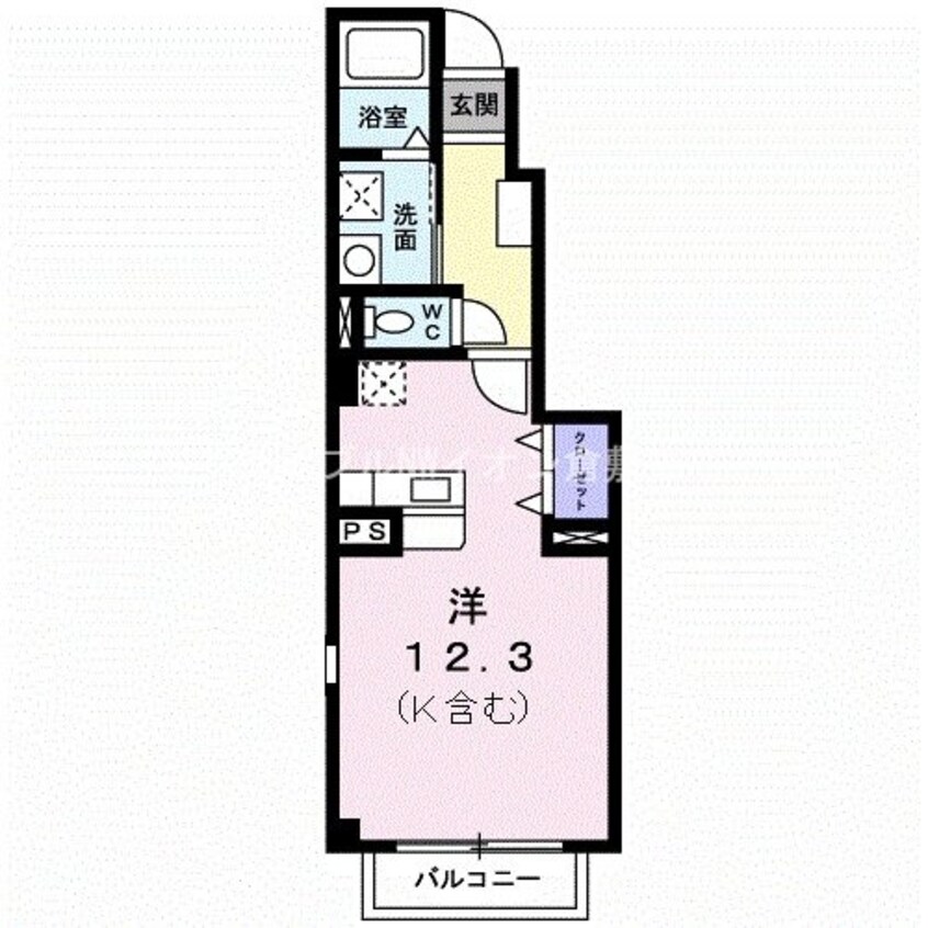 間取図 クラール大高Ａ