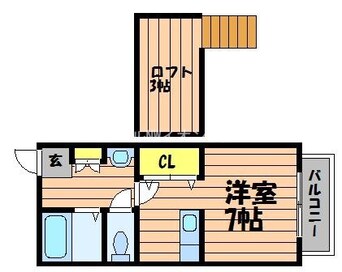 間取図 メゾネット日ノ出