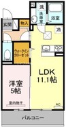 恵比寿Ⅴ 1LDKの間取り