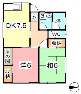 間取図 滝澤貸家