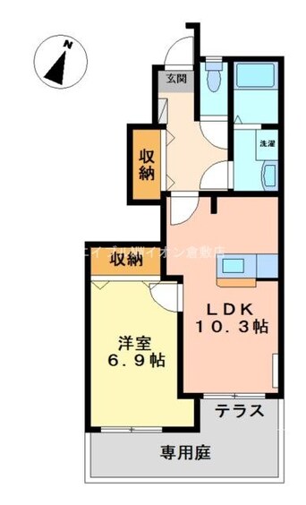 間取図 カシータ殿畑