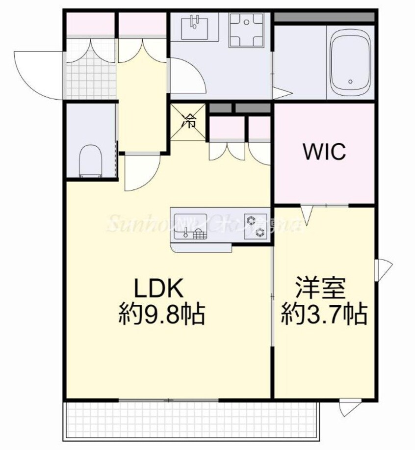 間取図 Hebel Maison katena