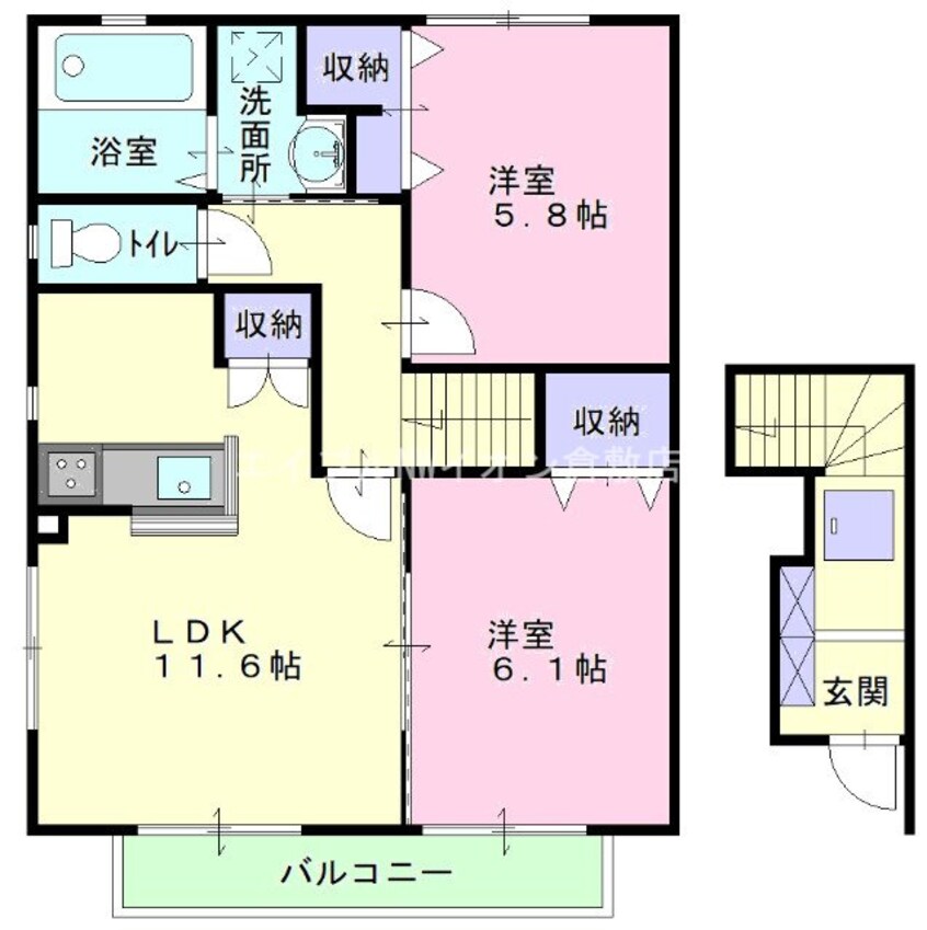 間取図 フィカーサ上富井