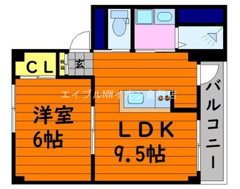 間取図 ビレッジハウス真備第二　2号棟