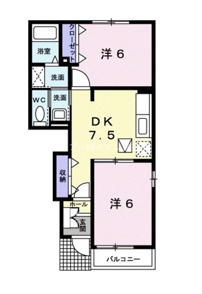 間取図 サン　ナリィシュ