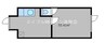 リバーサイドヤマモト 1DKの間取り