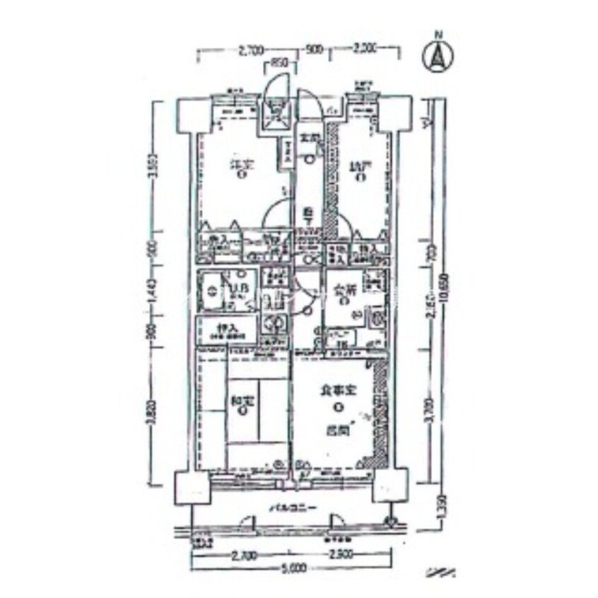 間取図 ライオンズマンション倉敷幸町