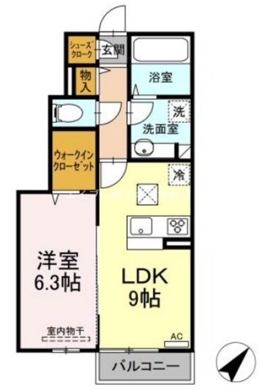 間取図 サンライズ吉岡