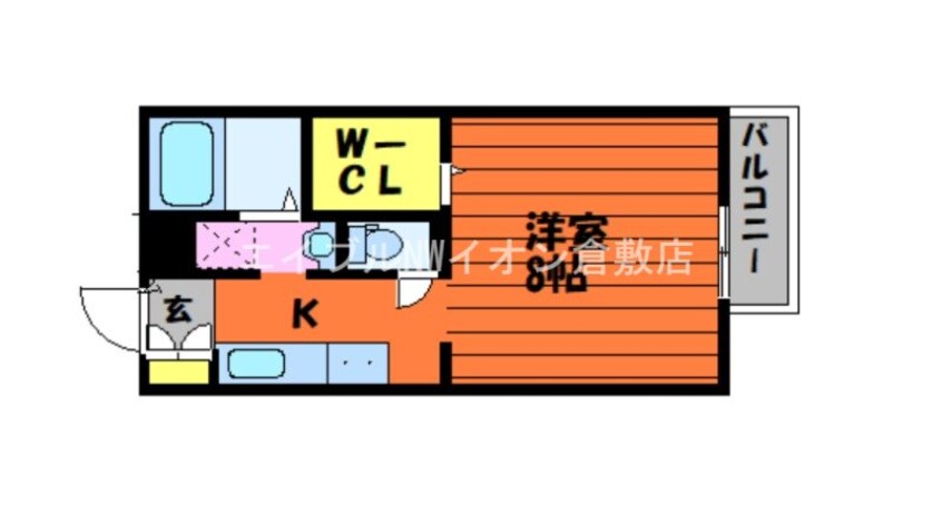 間取図 クラスタ玉島Ⅱ