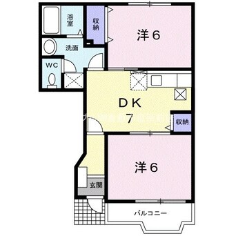 間取図 メゾン　カルフールＡ