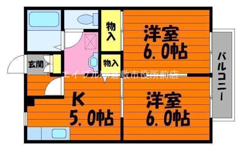 間取図 ローゼンハイツB棟