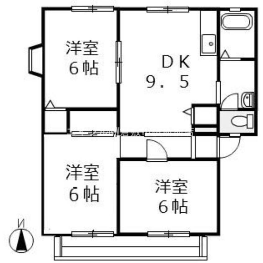 間取図 ウインディア浦田　B