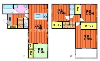 間取図 倉敷市白楽町第２戸建て