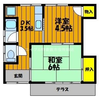 間取図 塩見貸住宅南畝