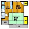 塩見貸住宅南畝 2DKの間取り