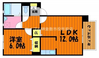 間取図 ミーテレーテ中島Ⅱ