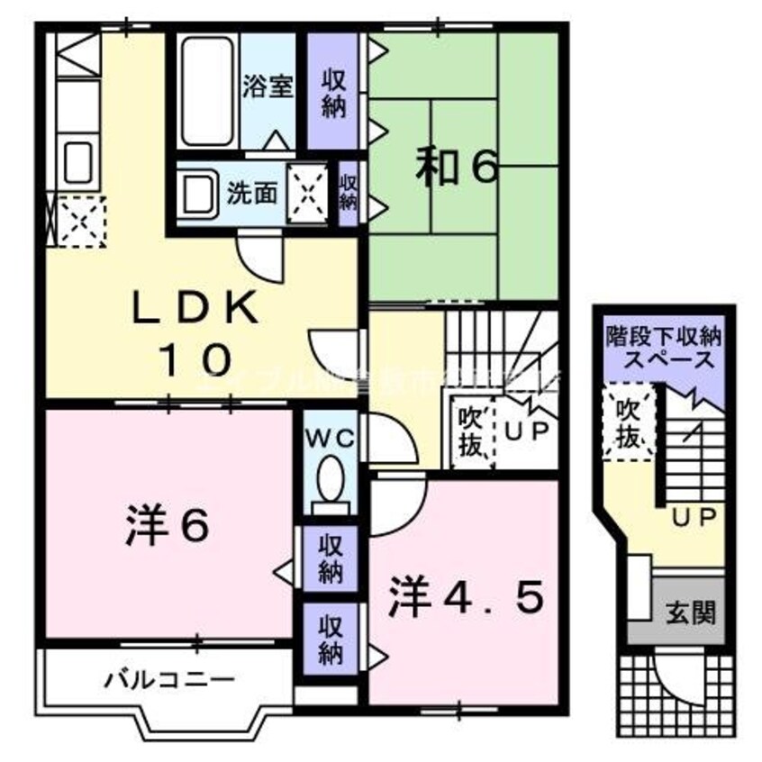 間取図 トゥ－・ル・モンドＢ