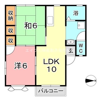 間取図 エクセレント中畝 B