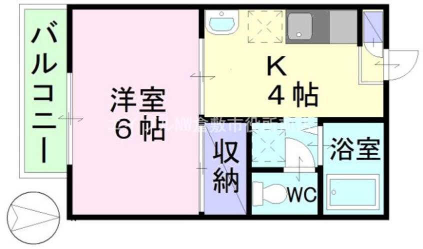 間取図 コートビレッジE