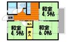 万寿東ハイツ 3Kの間取り