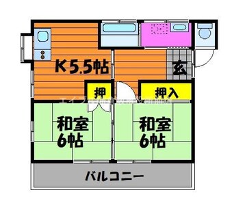 間取図 林アパート