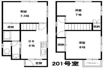 間取図 パルコート茶屋町