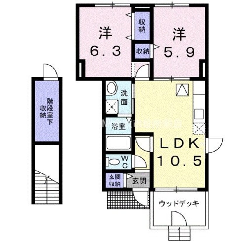 間取図 ビッグフォレスト　Ｎ