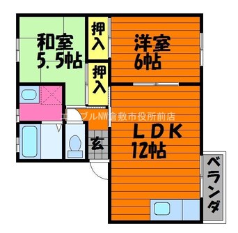 間取図 サンライフ粒江