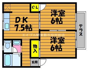 間取図 プレジール佐藤　Ｃ棟