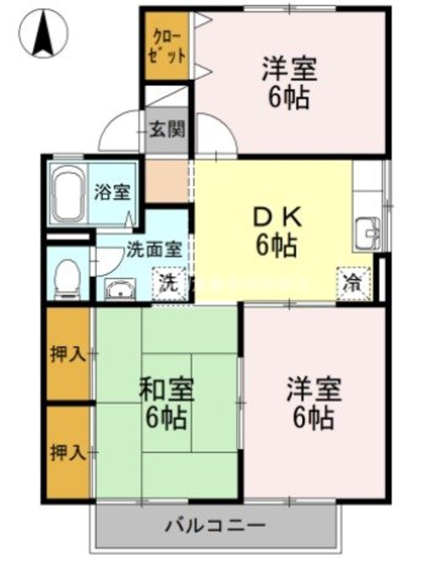 間取図 フォンティーヌ　Ｄ棟