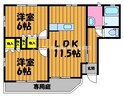 アメニティカノン　B棟の間取図