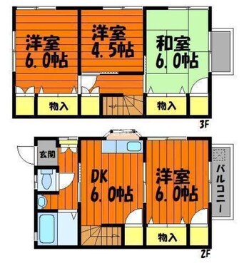 間取図 野口コーポ　Ｂ棟